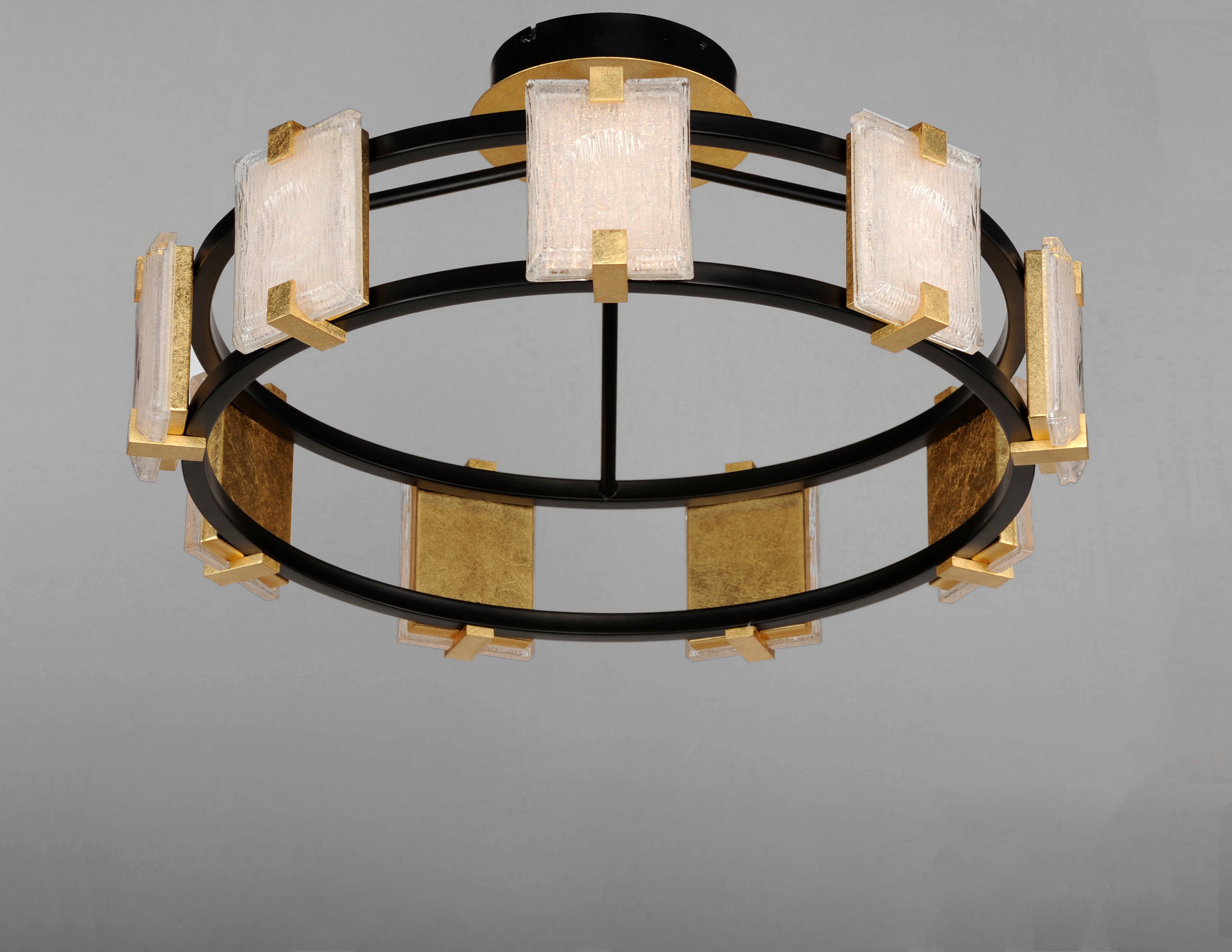Radiant Crystal Semi Flush Ceiling Light