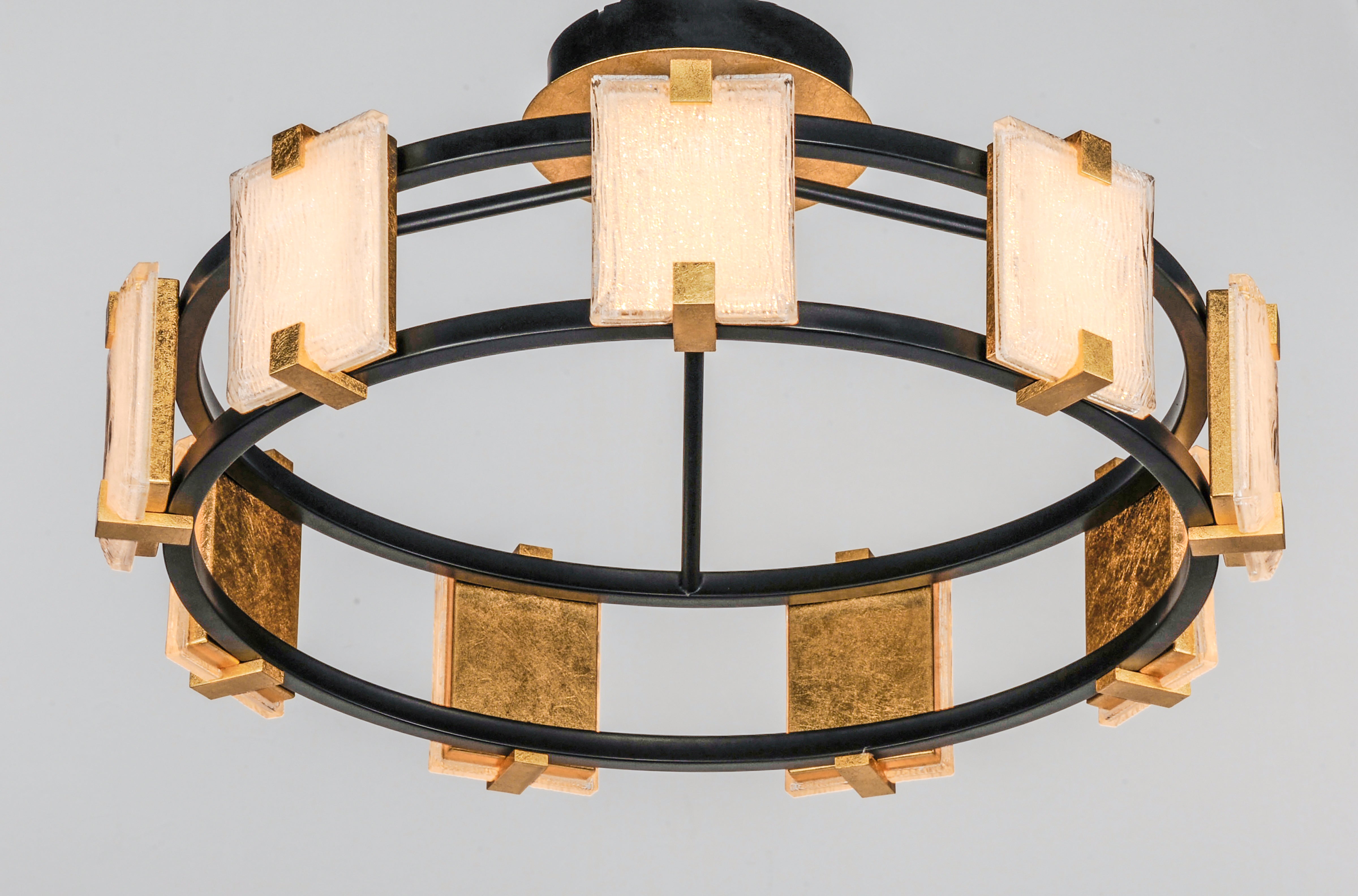 Radiant Crystal Semi Flush Ceiling Light