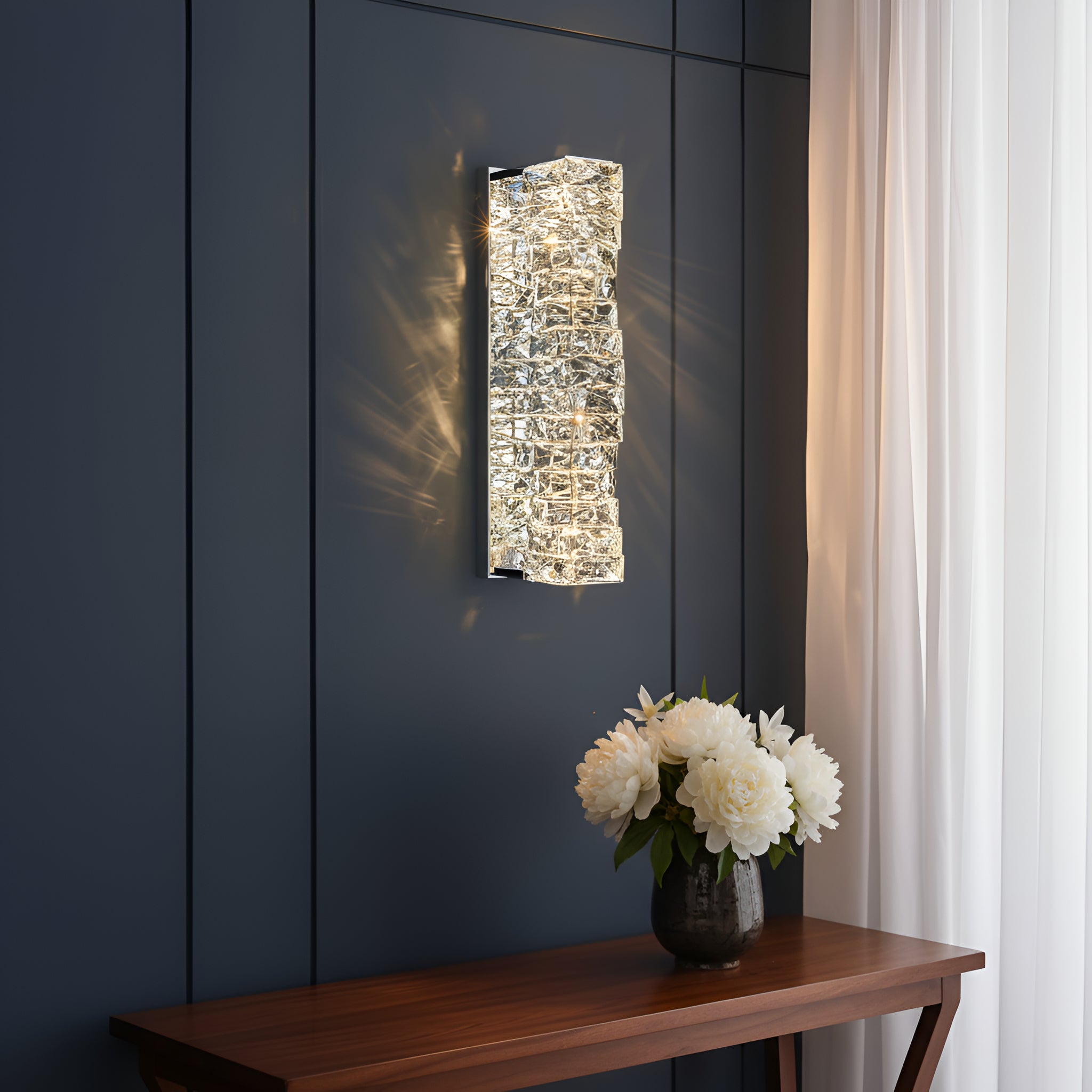 Crystara Studio IceBrick Lux LED Wall Sconce