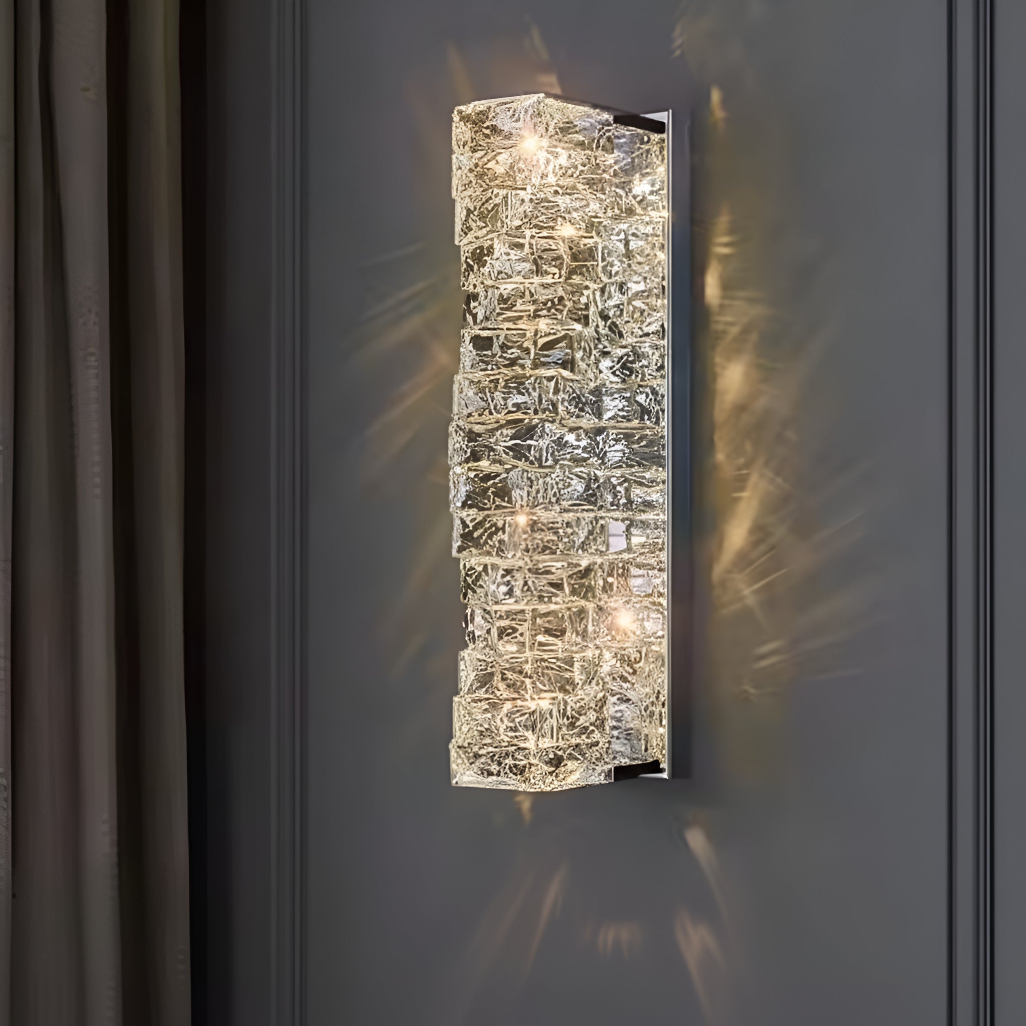 Crystara Studio IceBrick Lux LED Wall Sconce