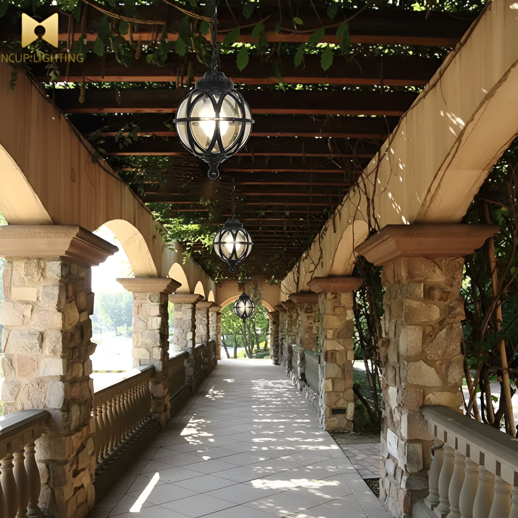 LumiSelle OrbiSage Porch Pendant