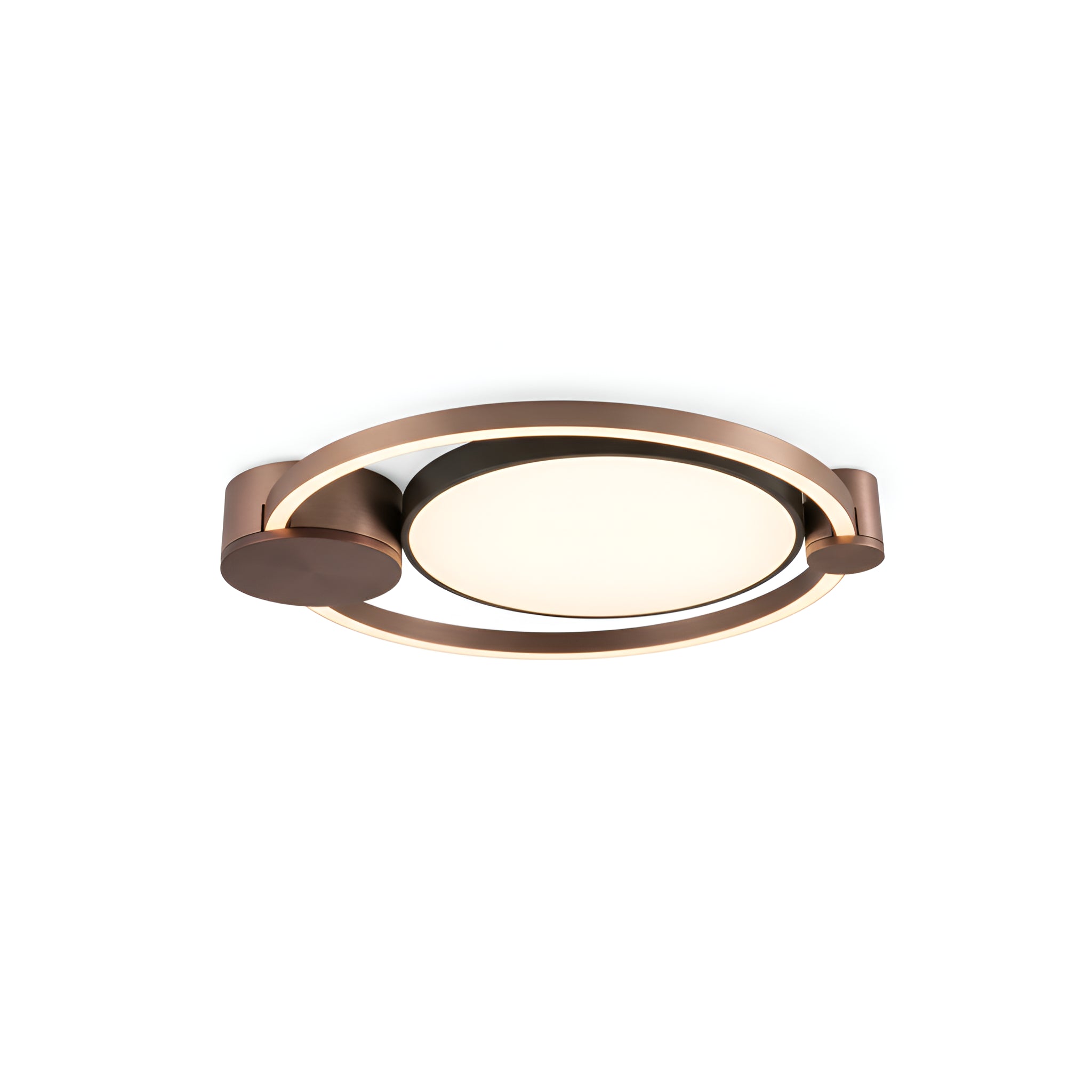 Noirline Orbit Dual-Pod Halo Flush-Mount Ceiling Fixture