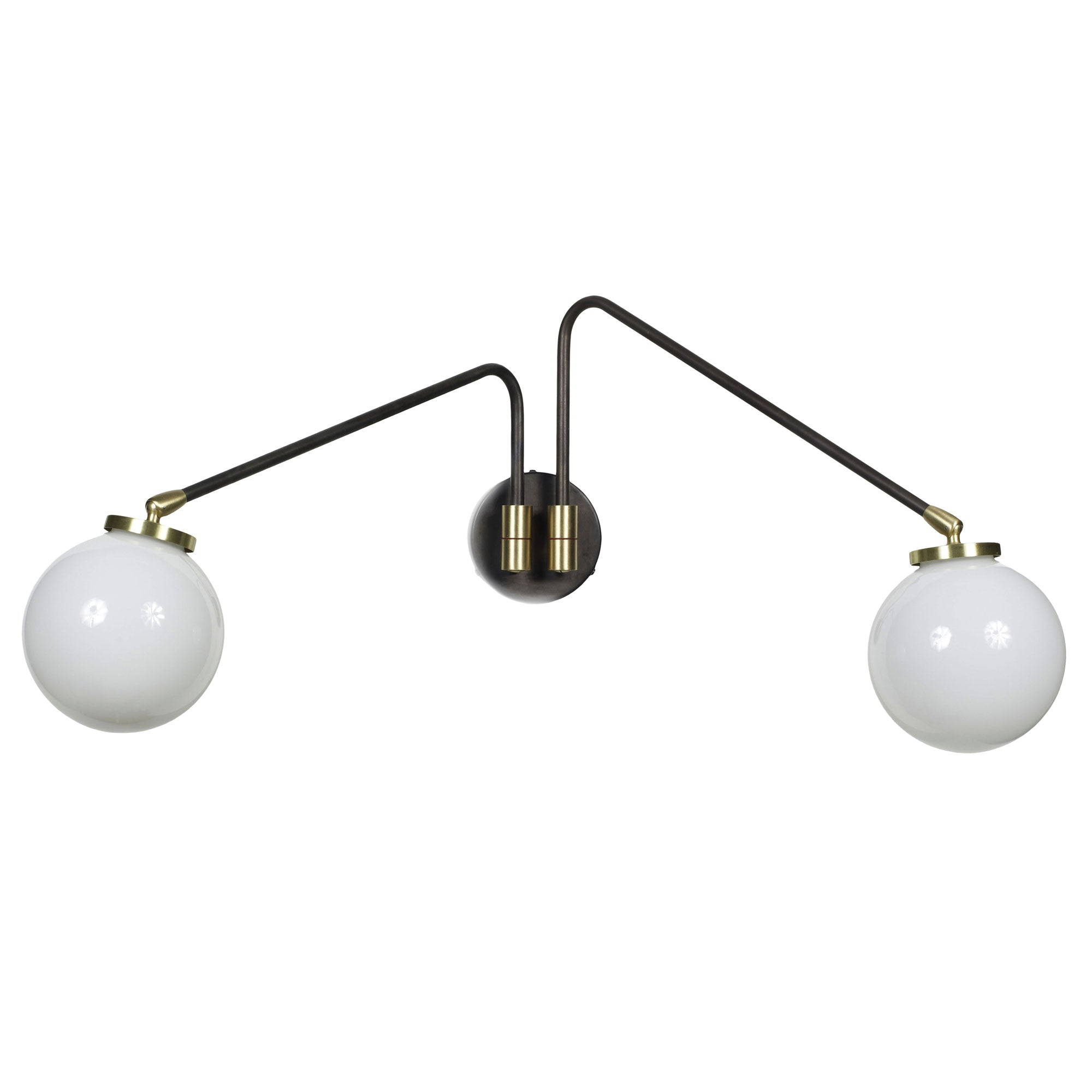 Array Twin Opal Wall Light