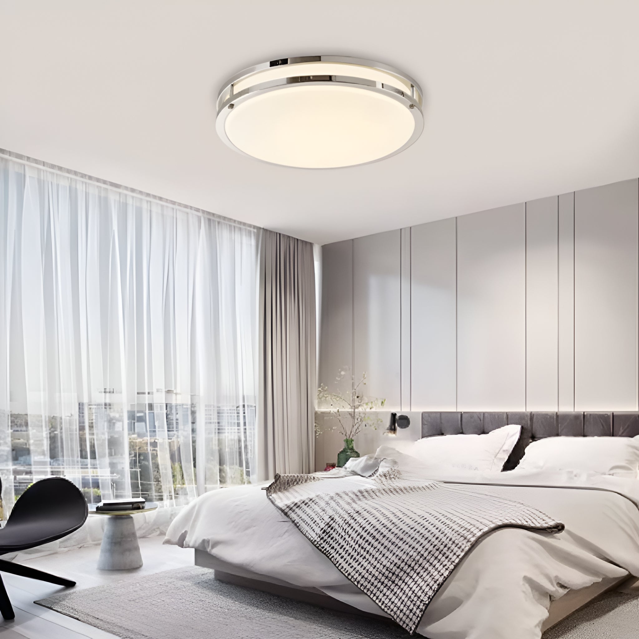 Luminara Arcus Halo Flush-Mount Ceiling Fixture